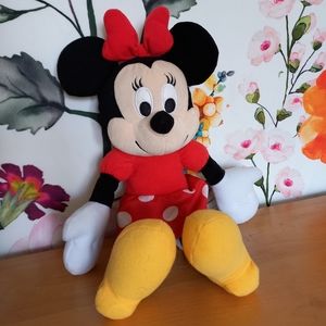 Kohl's Cares minnie mouse plush red polka dot disney stuffed Animal 12in toy